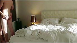 Brother and stepsister make love on their parents bed fucking girl